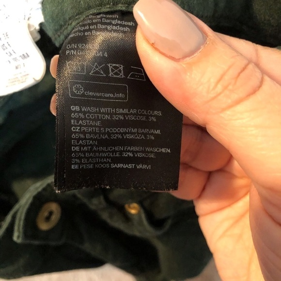 L.O.G.G Forest Green Skinny Jeans - Picture 5 of 10